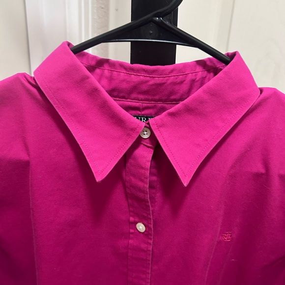 Lauren Ralph Lauren non-iron cotton button-down shirt - Picture 4 of 8